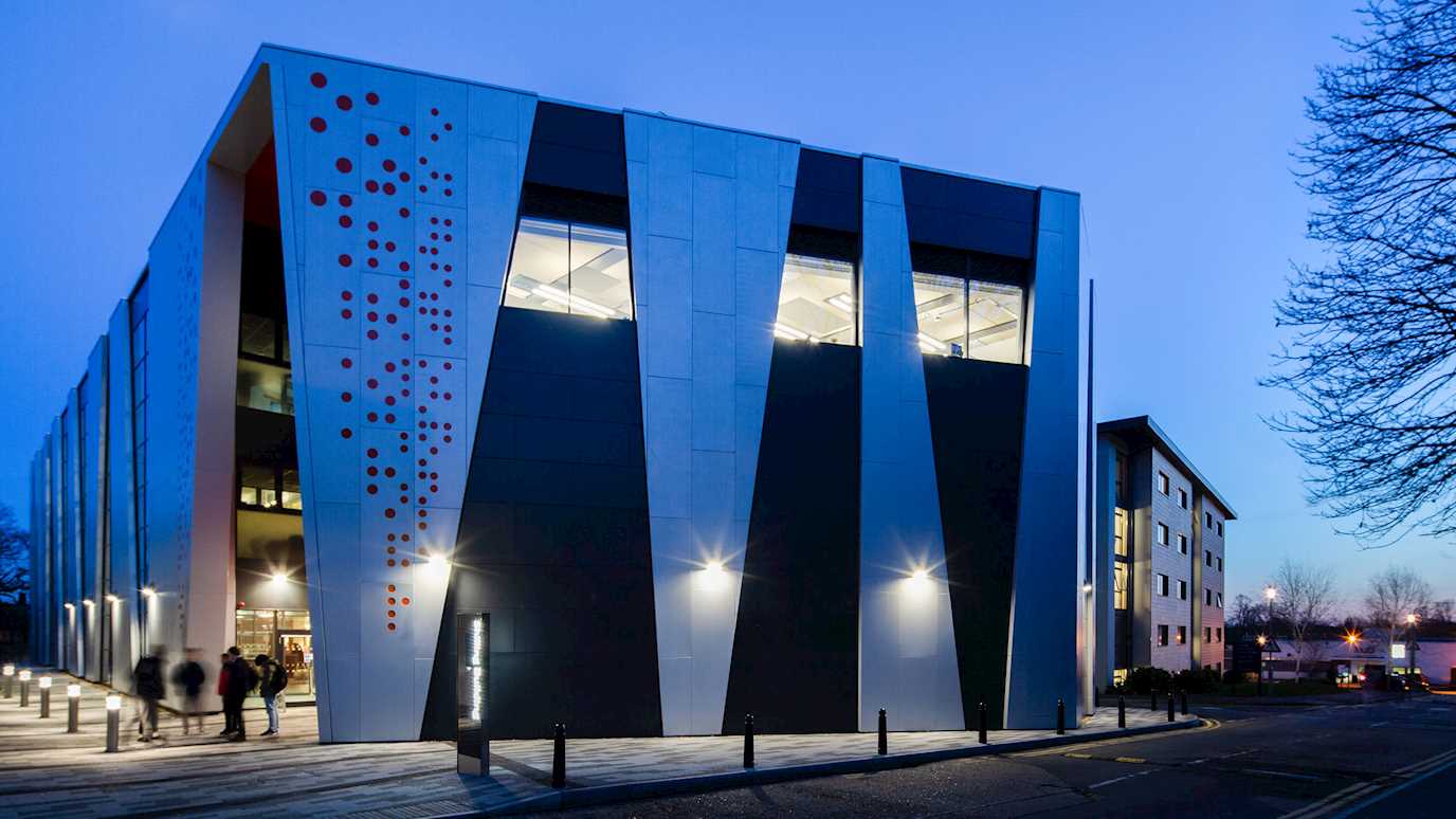 Beatrice Shilling Building at night